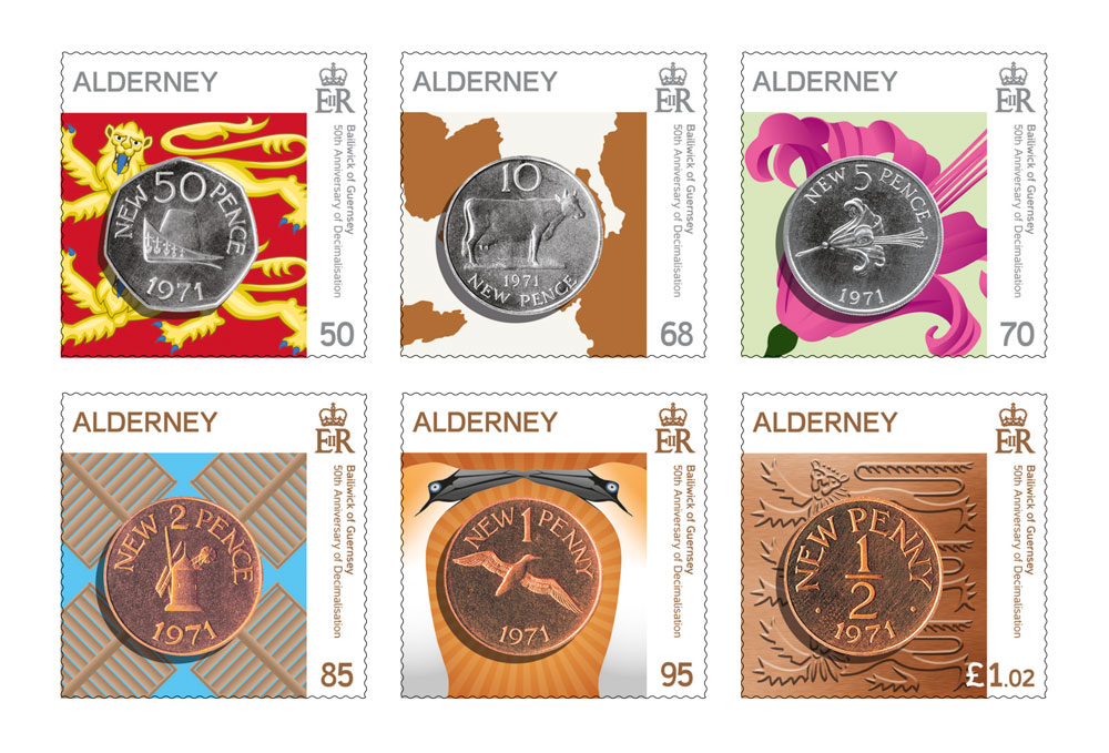 Guernsey Post to issue commemorative stamps to mark 50th anniversary of decimalisation